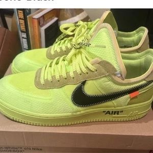 Nike Air Force 1 Low Off-
White Volt/Hyper Jade-
Cone-Black